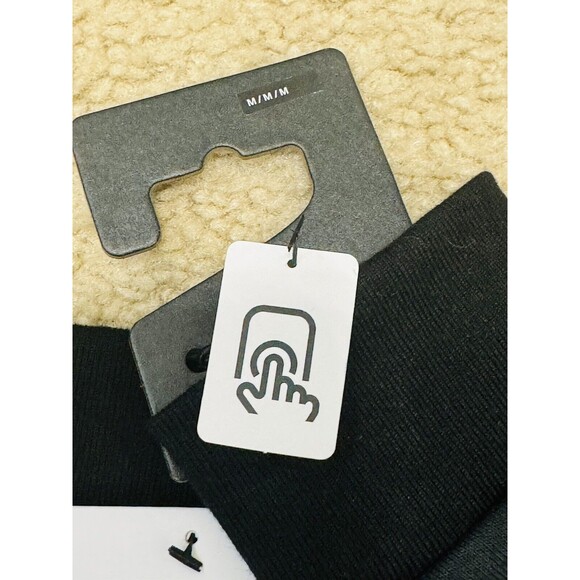 NWT Nike Club Fleece Training Gloves, N1008218-035 Black White Men’s  Sz Medium - Picture 6 of 8